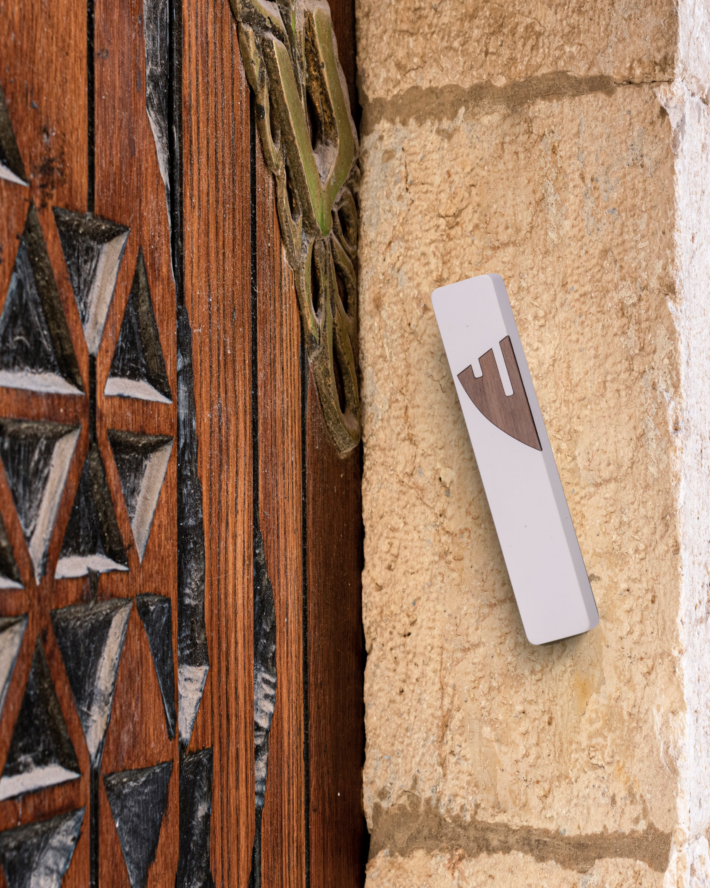The Concrete Mezuzah- Golden Shin