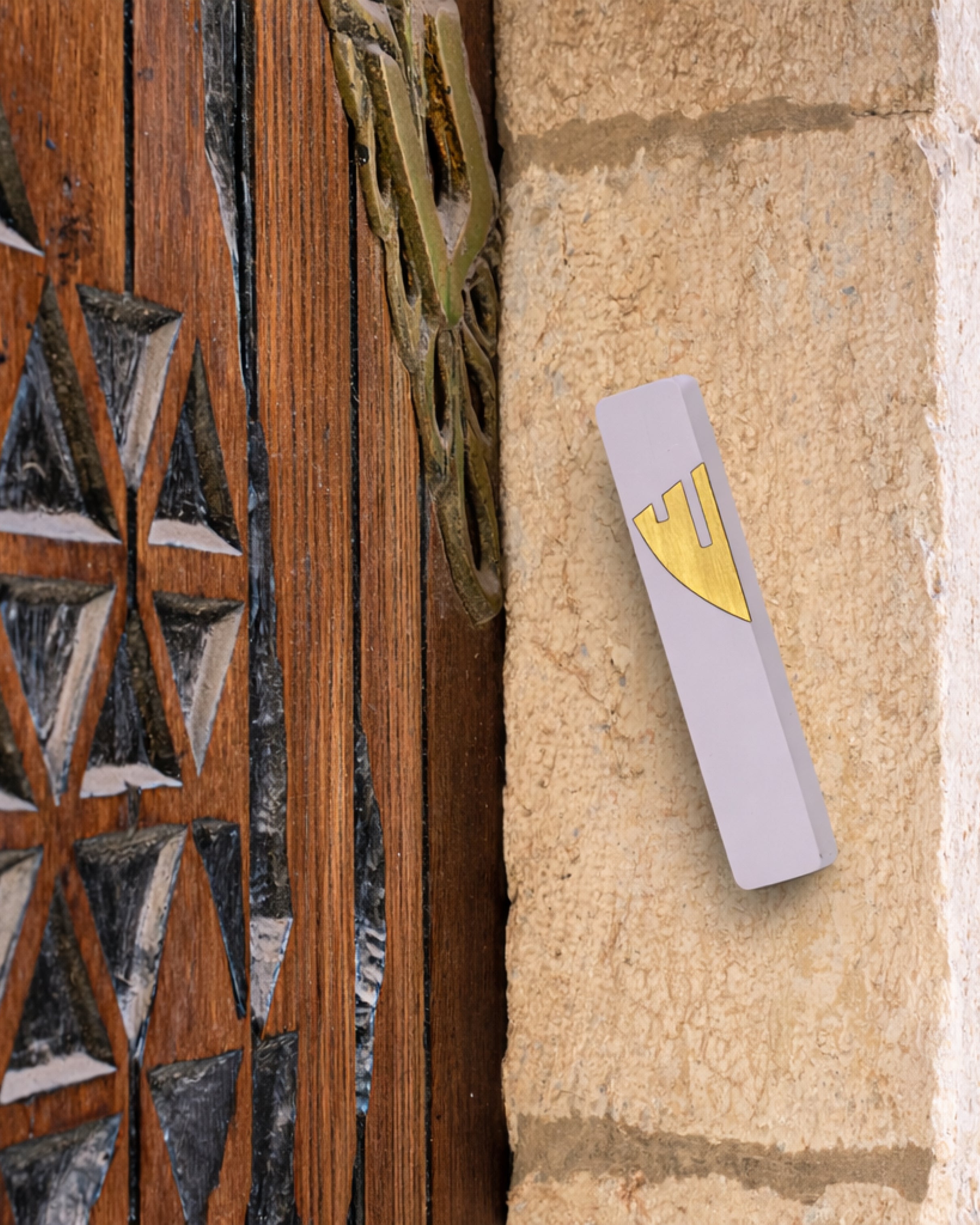 The Concrete Mezuzah- Golden Shin