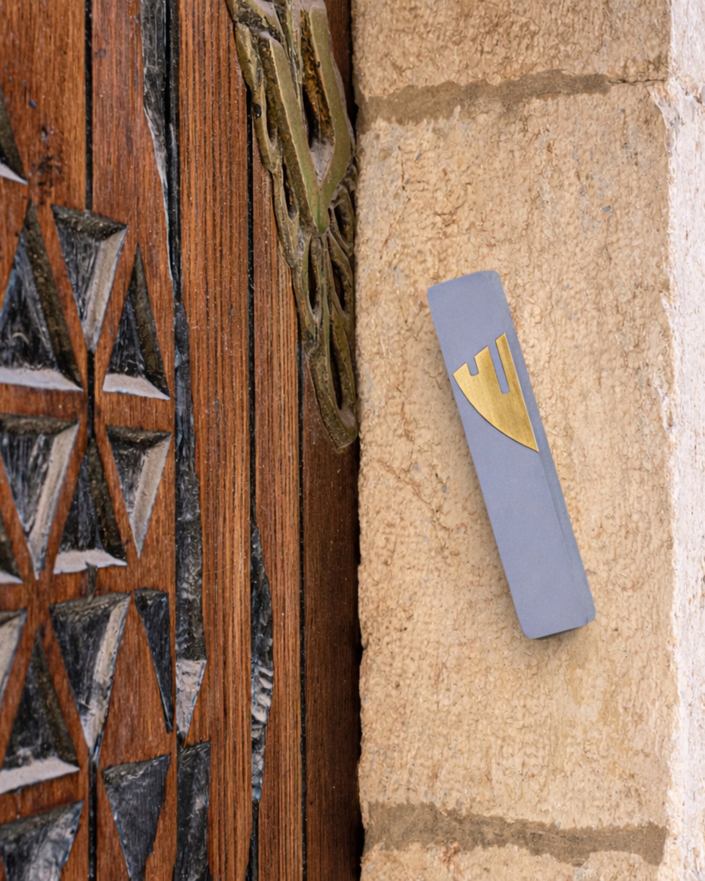The Concrete Mezuzah- Golden Shin