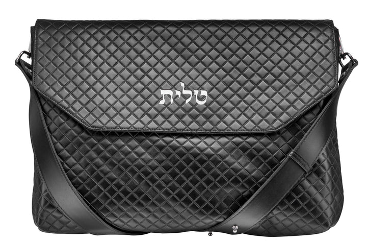 KIng david quilt leather talit & tefillin bag