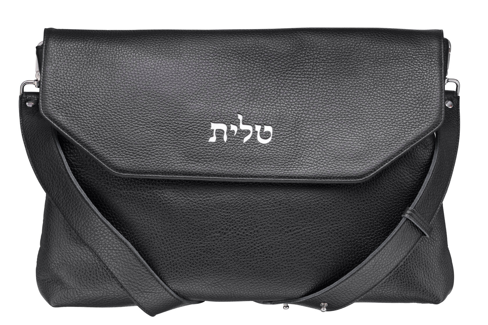 King david black pebble talit & tefillin bag