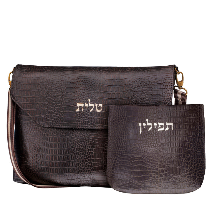 David Citadel Croco Talit & Tefillin Bag