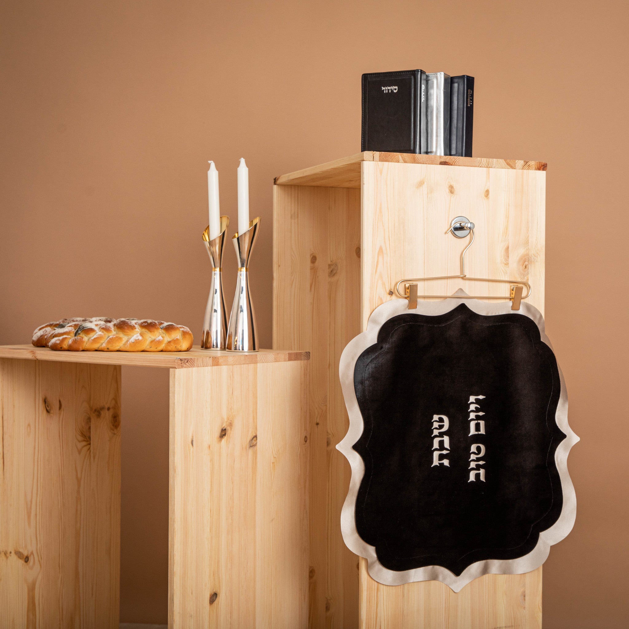 Chandelier Velvet Challah Cover