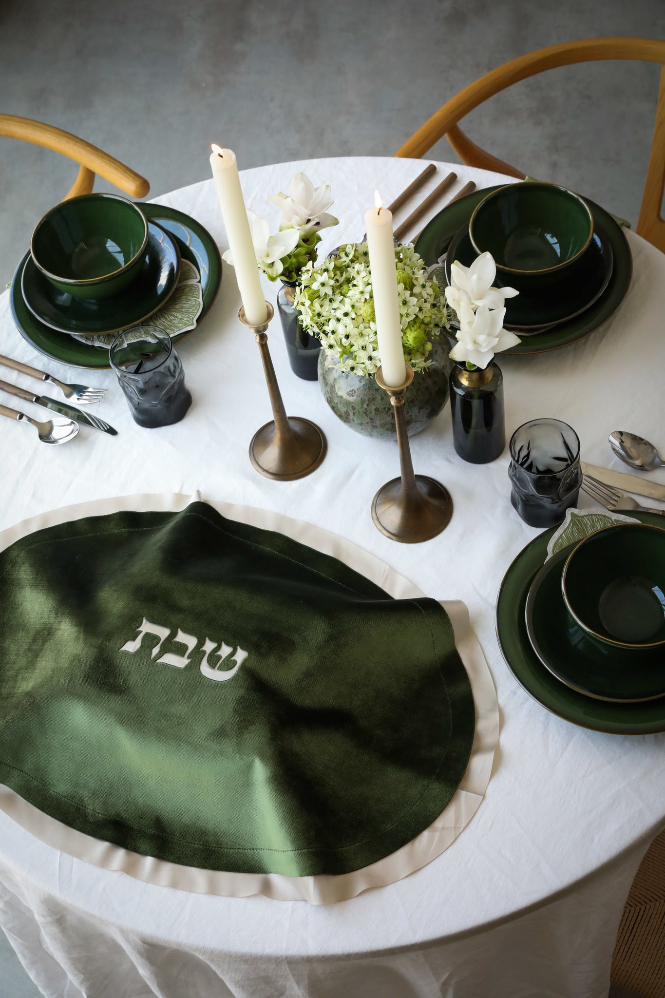 Oval Velvet Challah Cover