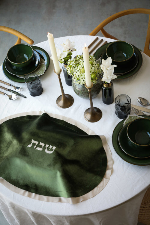 Oval Velvet Challah Cover