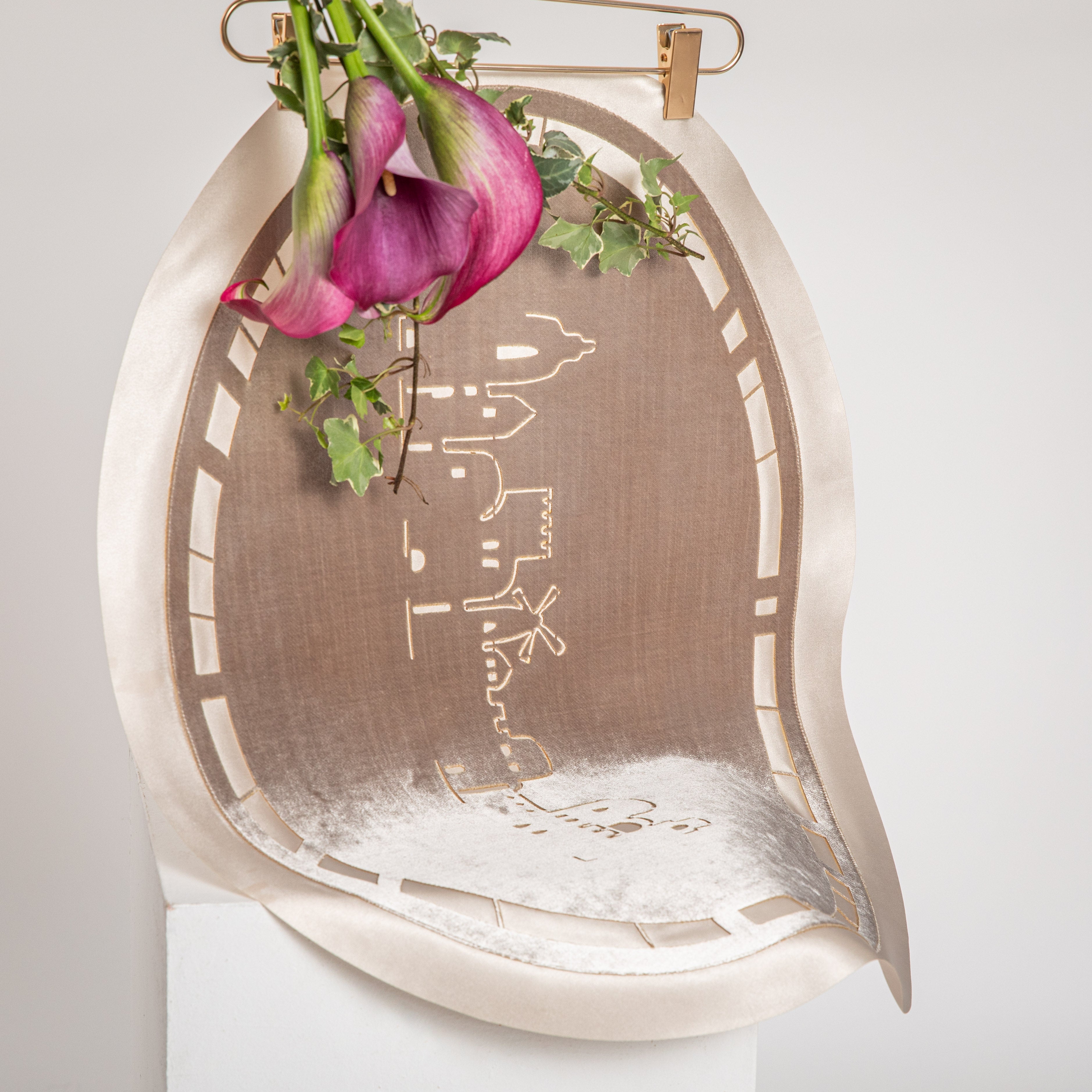 Jerusalem Velvet Challah Cover