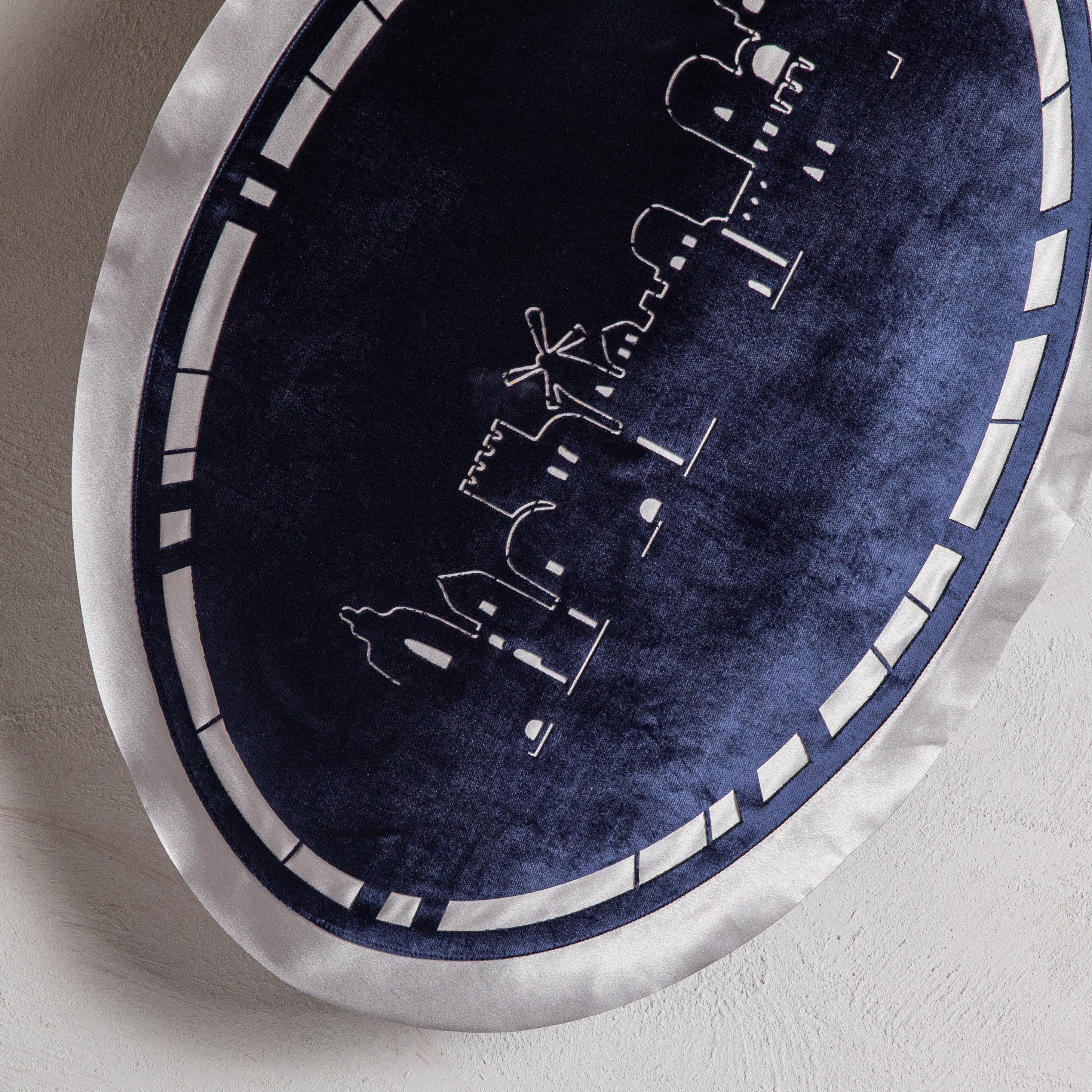 Jerusalem Velvet Challah Cover