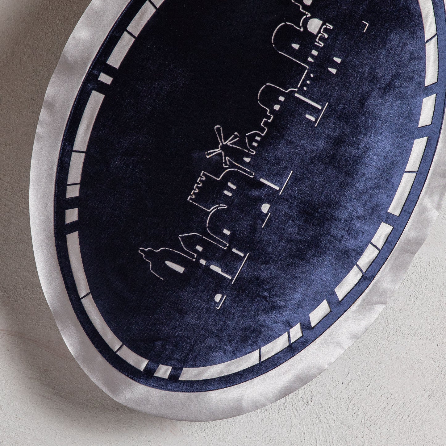 Jerusalem Velvet Challah Cover