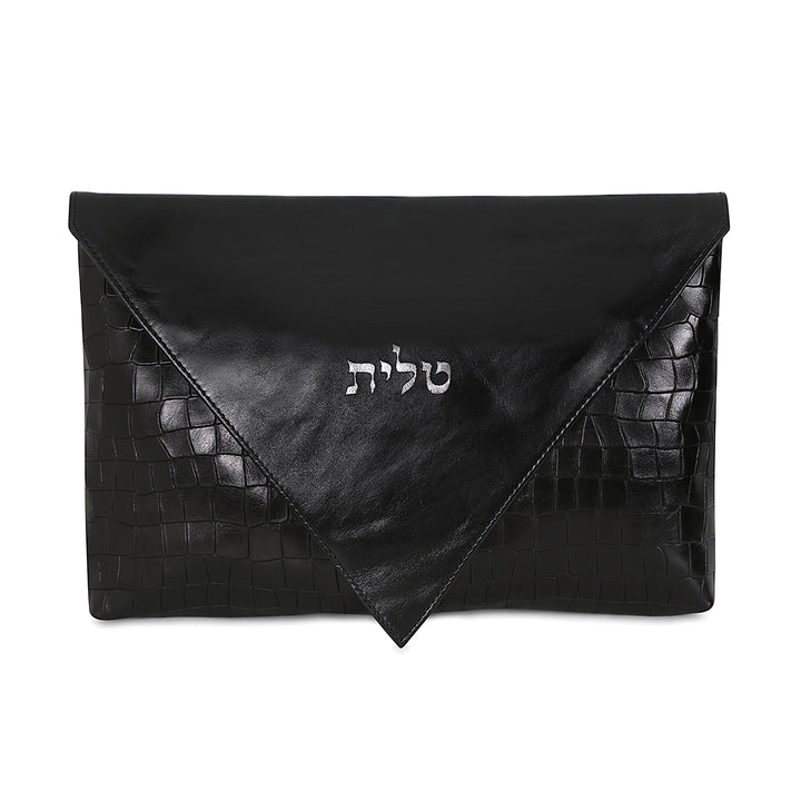Magen david leather talit bag