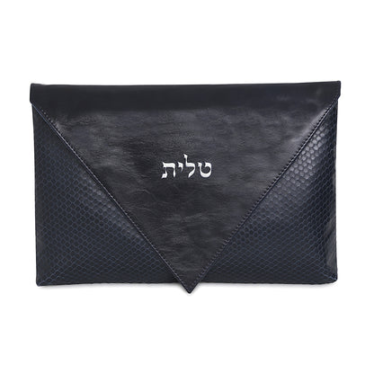 Magen david leather talit bag