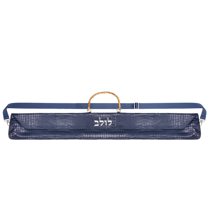 Croco blue lulav holder