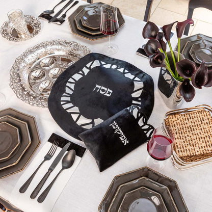 Velvet Flower Seder Set